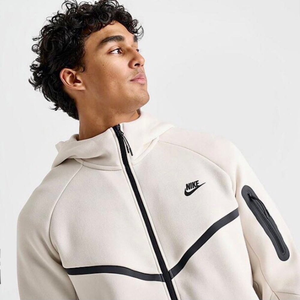Nike Tech Fleece Light Orewood Mens Full Zip Hoodie Jacket Sz M - HV0949-104 NEW